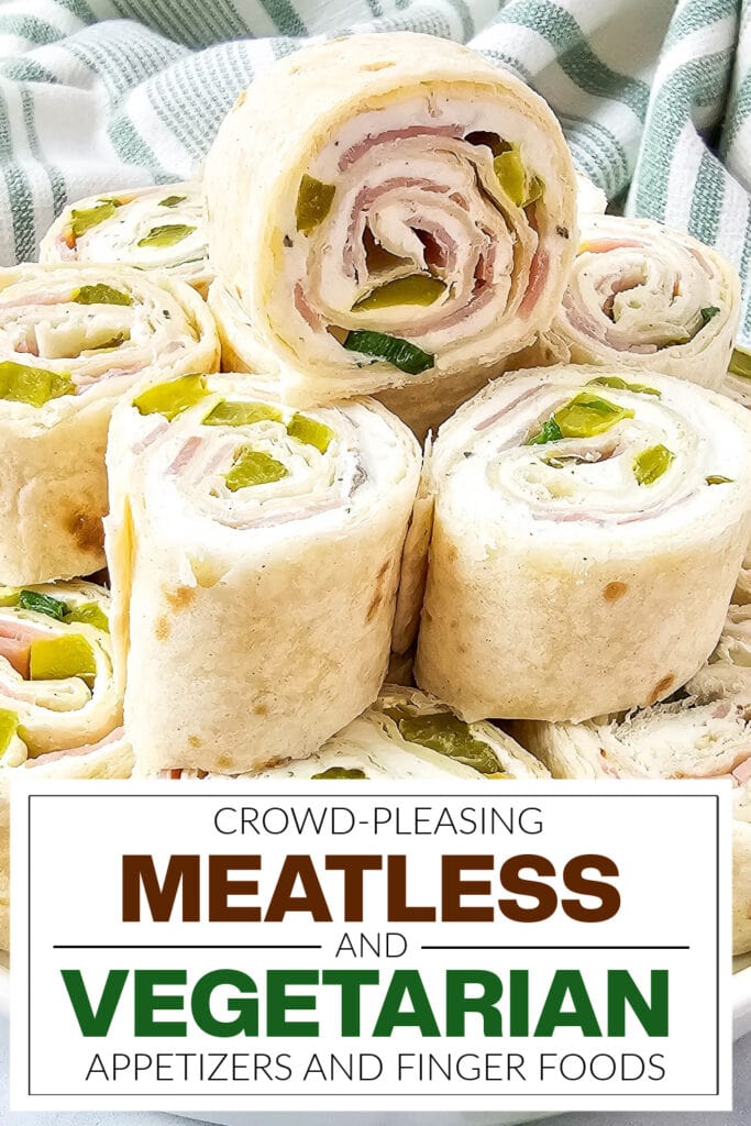 meatless and vegetarian appetizers - Tangy & Creamy Pickle Dip Pinwheels