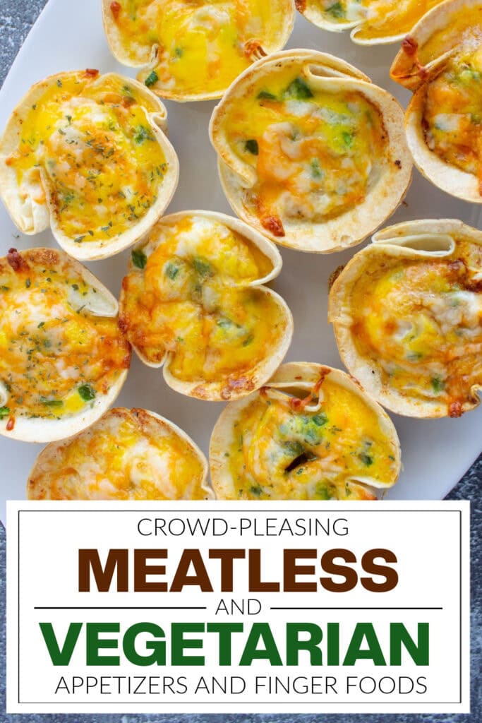 meatless and vegetarian appetizers - Three Cheese Mini Quiches