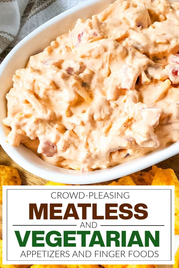 meatless and vegetarian appetizers - Viral Tiktok Rotel Boat Dip copy