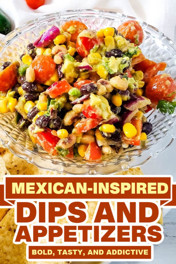 mexican dips and appetizers - Cowboy Caviar Dip