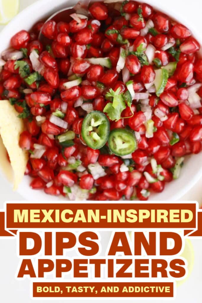 mexican dips and appetizers -Pomegranate Salsa