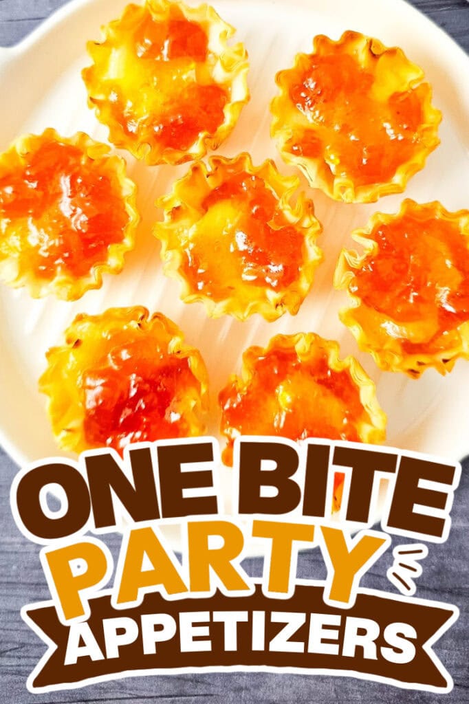 one bite party appetizers -Brie Phyllo Tarts