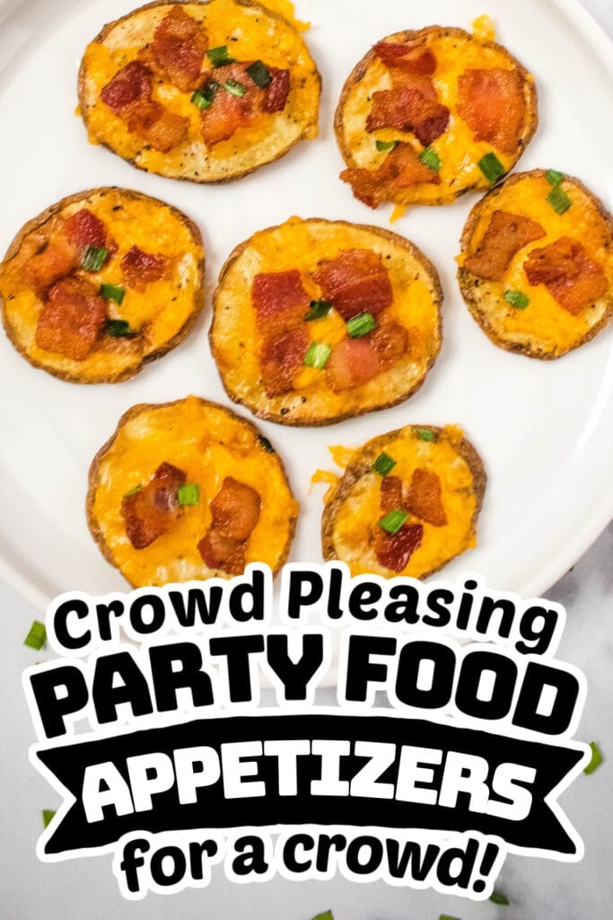 party food appetizers - Air Fryer Bacon and Cheese Potato Slices