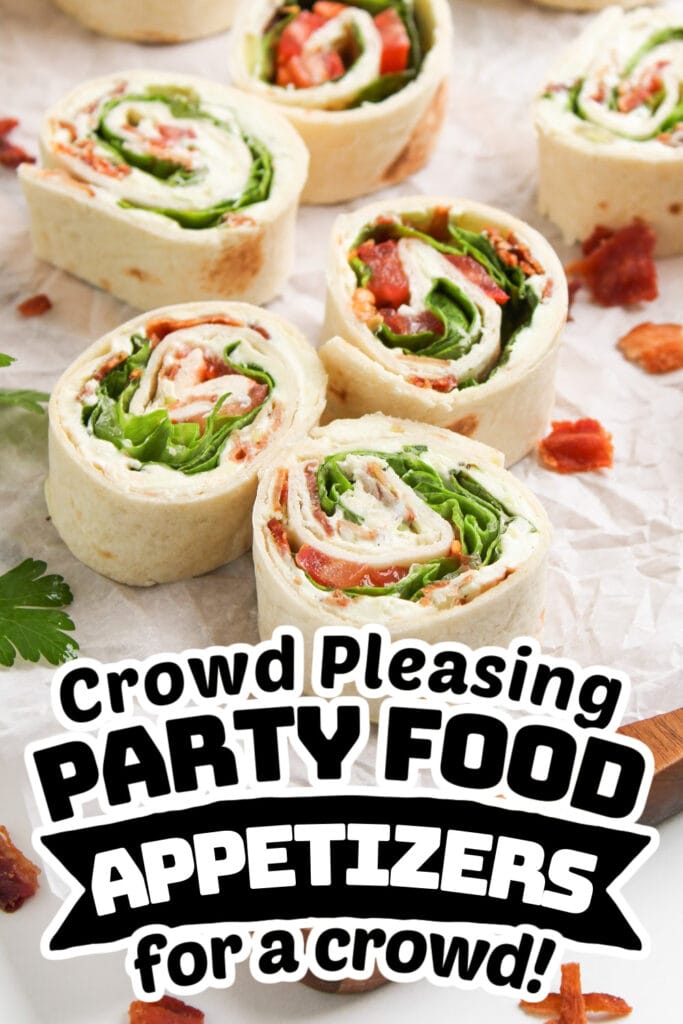 party food appetizers -BLT Pinwheel Sandwiches