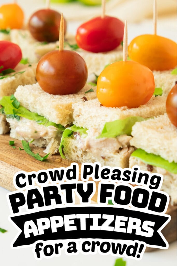 party food appetizers -Classic Tuna Tea Sandwiches