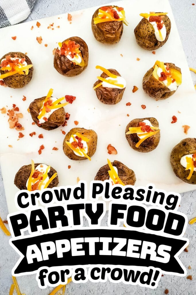 party food appetizers -Loaded Mini Baked Potato Bites