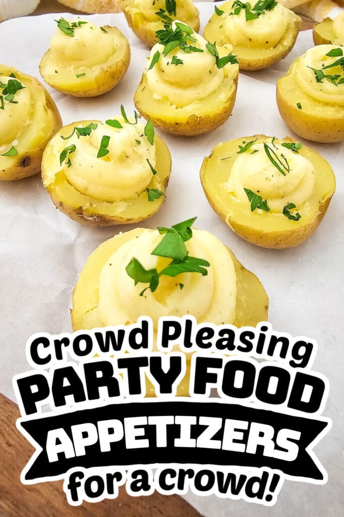 party food appetizers -Mini Deviled Potatoes