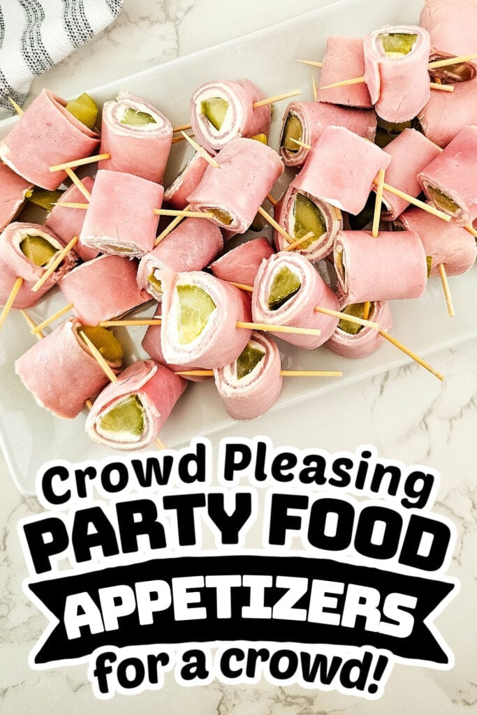 party food appetizers -Pickle Ham Rolls