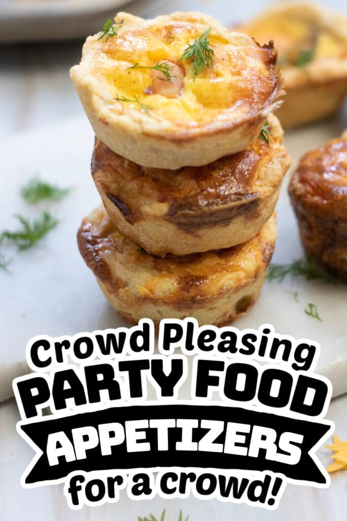 party food appetizers -Salmon and Cheese Mini Quiches