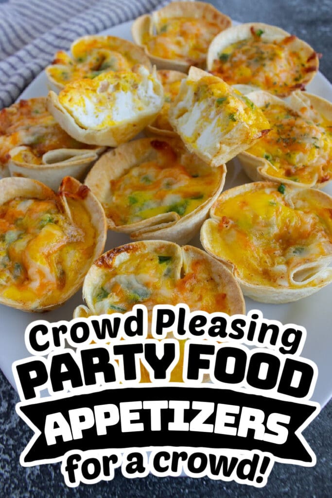 party food appetizers -Three Cheese Mini Quiches