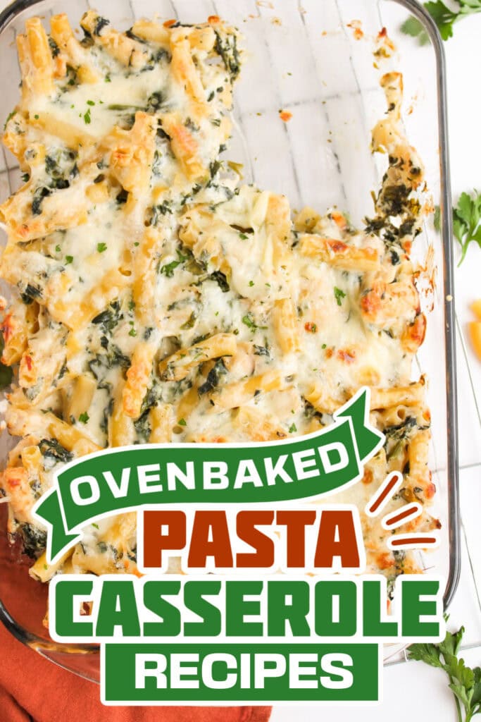 pasta casserole recipes - Creamy Spinach Artichoke Chicken Pasta Casserole copy