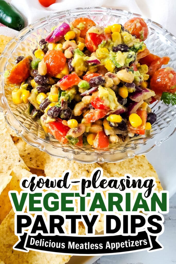 vegetarian party dips - Cowboy Caviar Dip copy