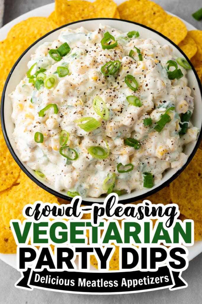 vegetarian party dips - Creamy Corn Dip copy