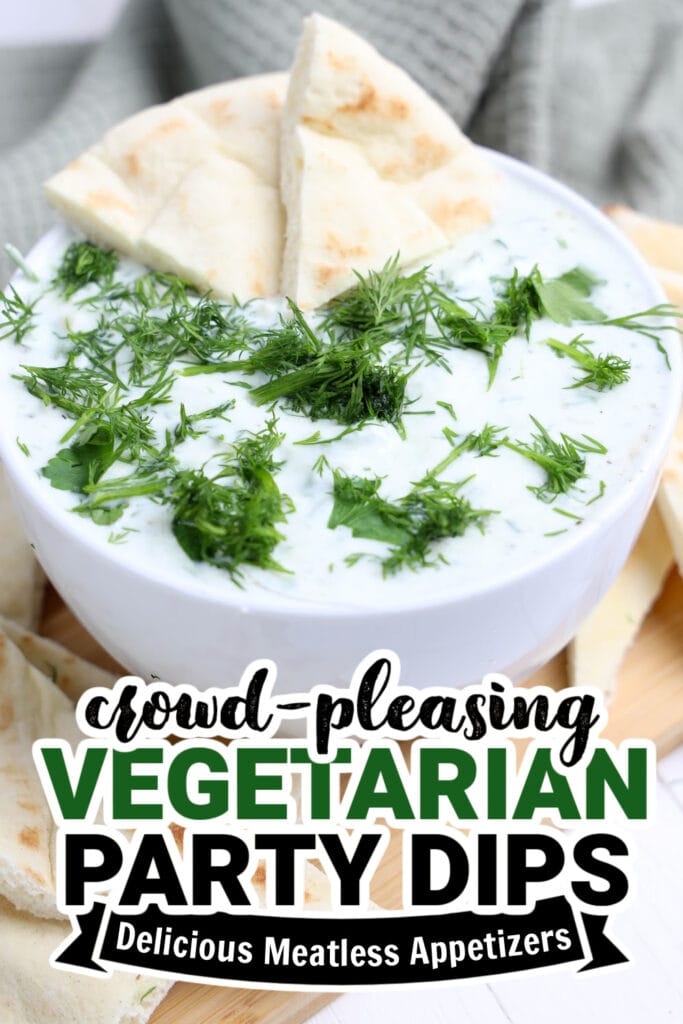 vegetarian party dips - Creamy Tzatziki Dip copy