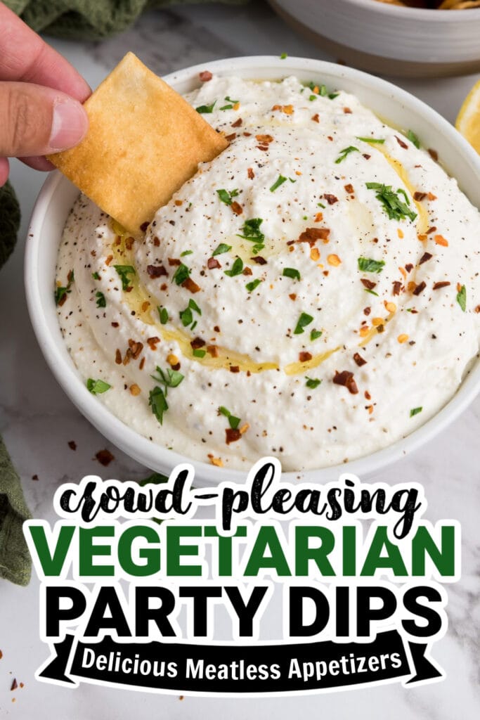 vegetarian party dips - Lemony Whipped Feta Dip copy