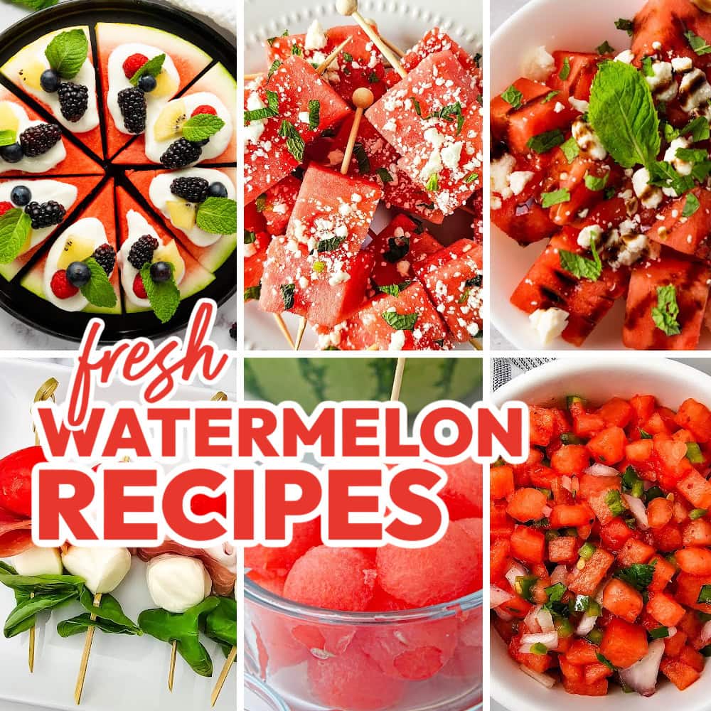 watermelon recipes featured image