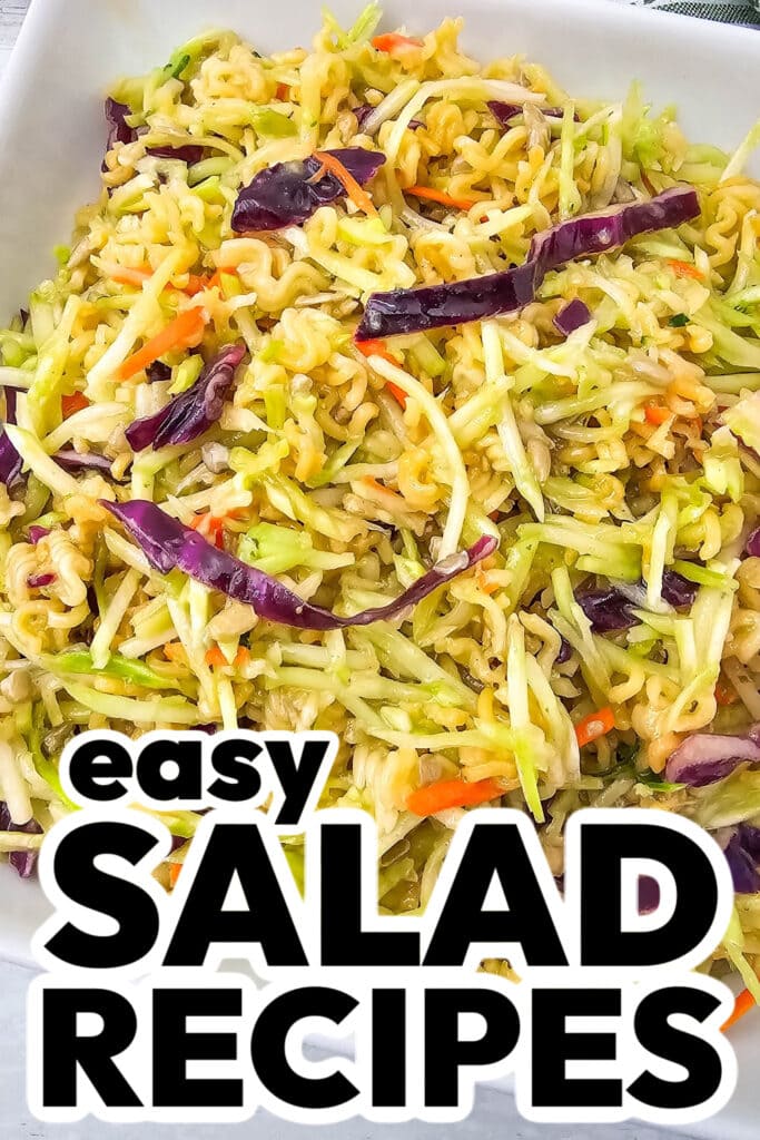 1pinned salad recipes - Ramen Noodle Broccoli Slaw Salad
