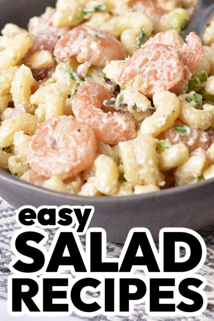 1pinned salad recipes -Shrimp Pasta Salad