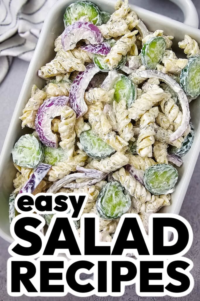 1salad recipes -Cucumber Pasta Salad