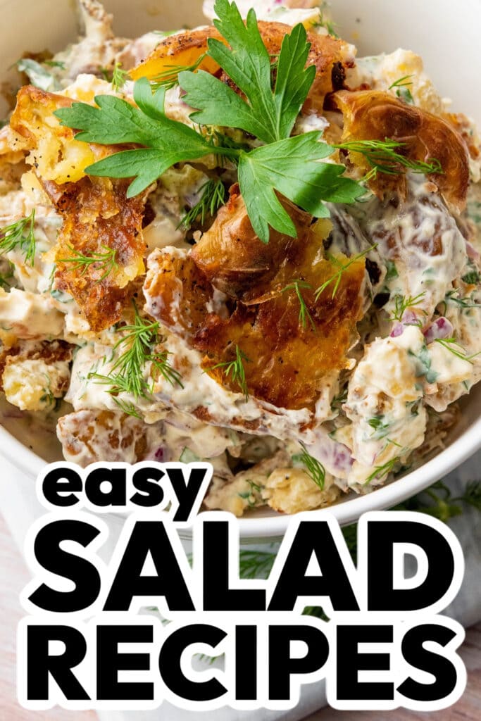 1salad recipes - Smashed Potato Salad