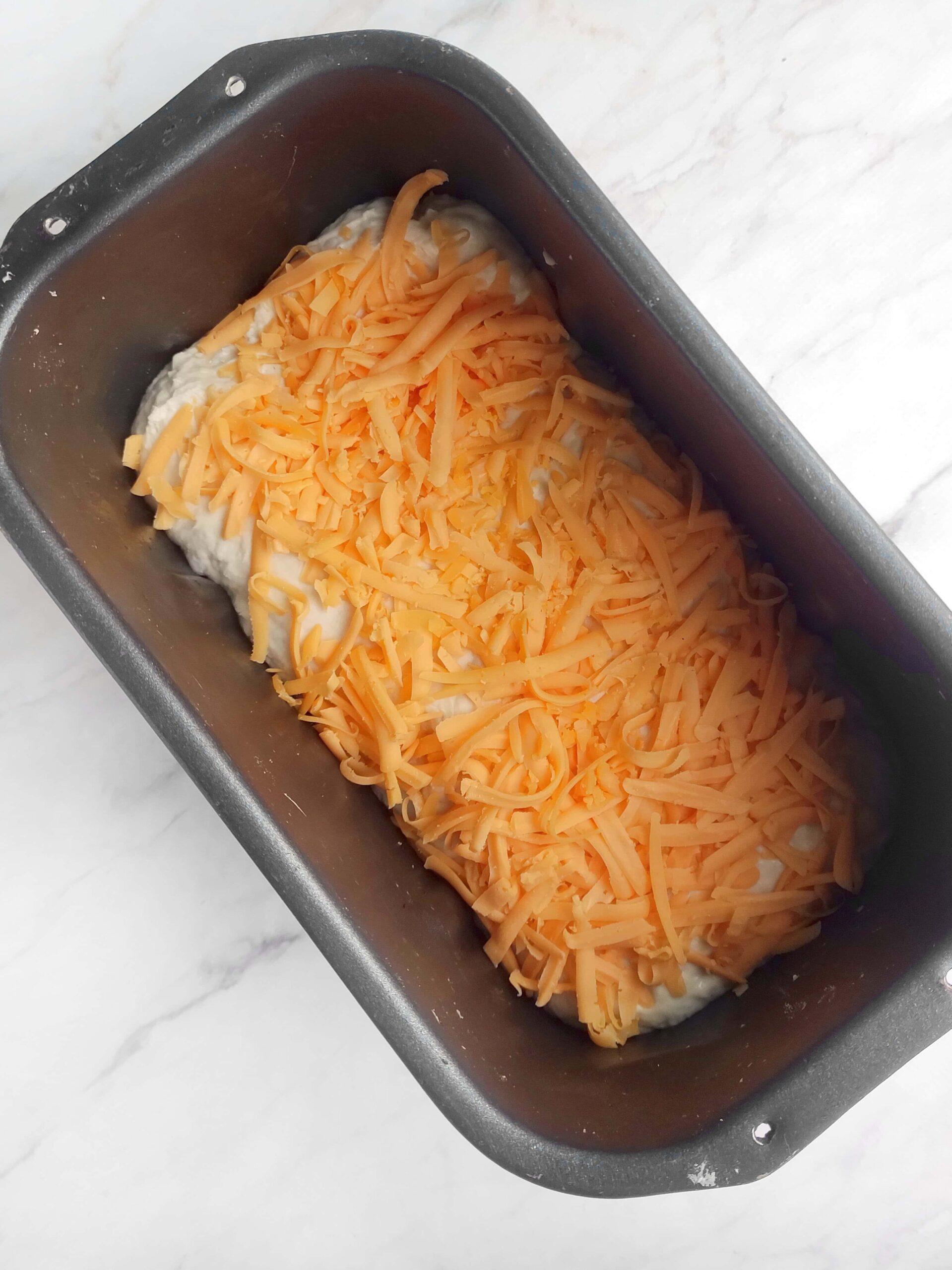 No-Knead Cheese Bread Process Photo