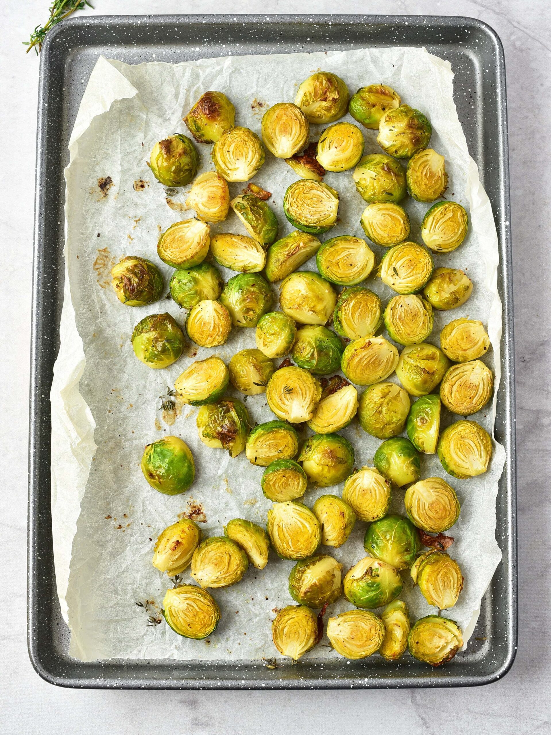 Balsamic Bacon Brussels Sprouts Process Photo