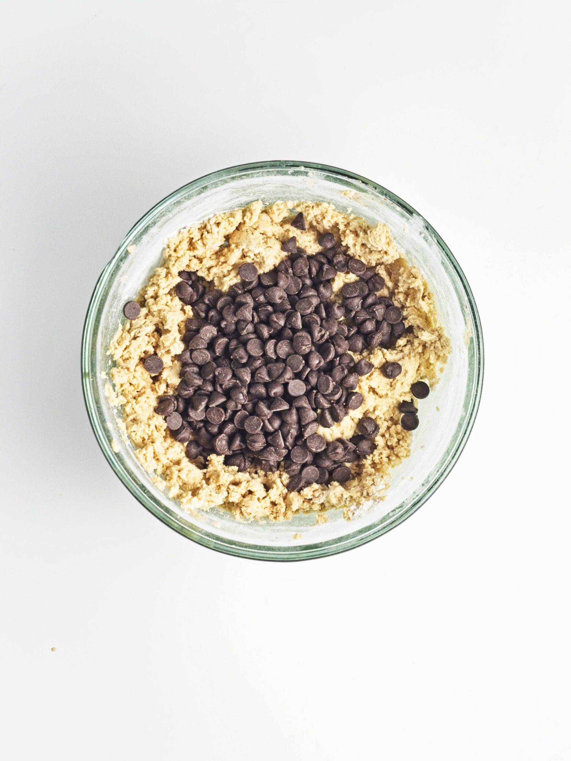Caramel Chocolate Chip Cookie Cake Process Photo