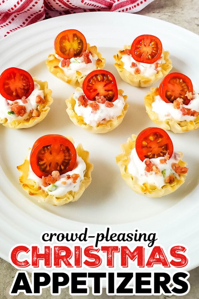 Christmas Appetizers- BLT Phyllo Party Bites