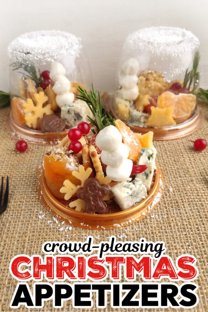 Christmas Appetizers-Christmas Charcuterie Snowglobes
