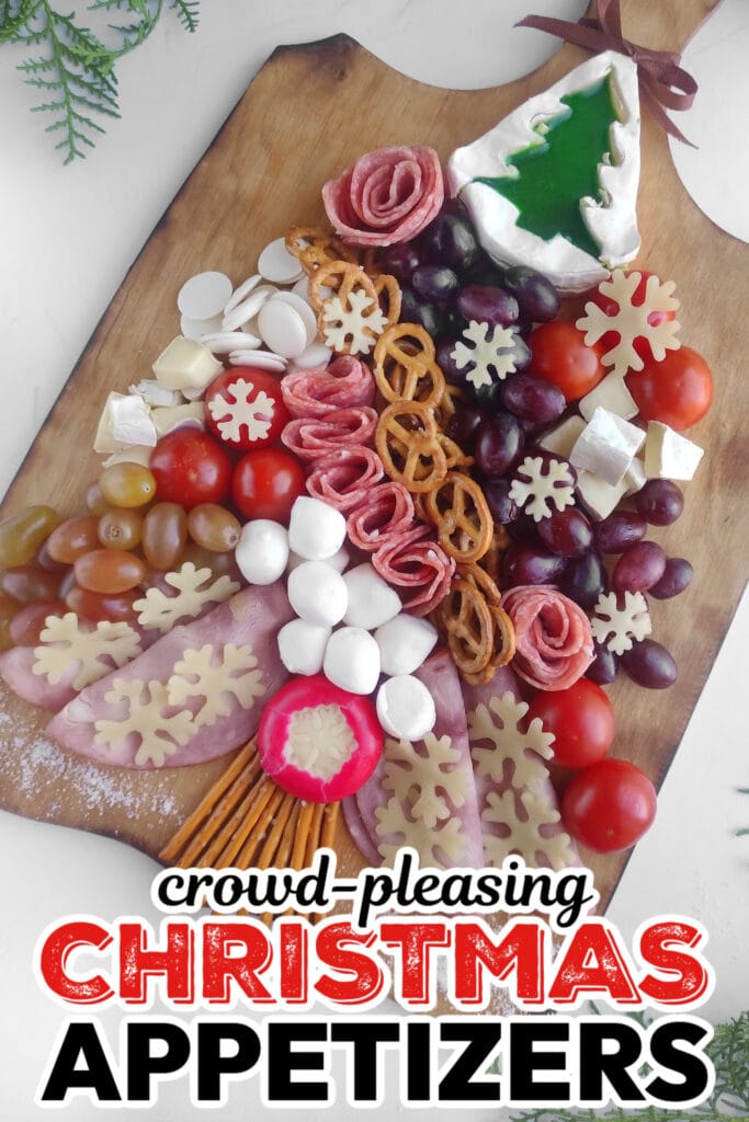 Christmas Appetizers-Christmas Tree Charcuterie Board