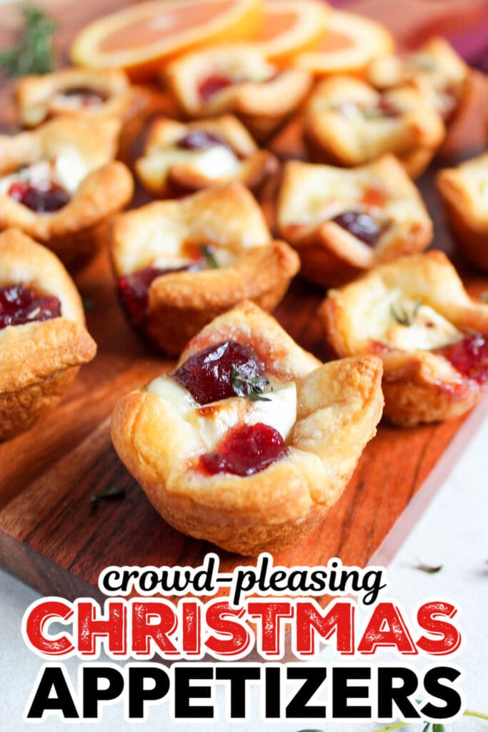 Christmas Appetizers-Cranberry Brie Bites