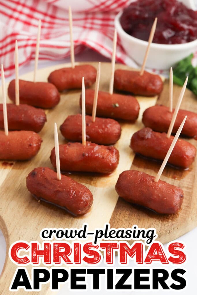 Christmas Appetizers-Cranberry Cocktail Sausages
