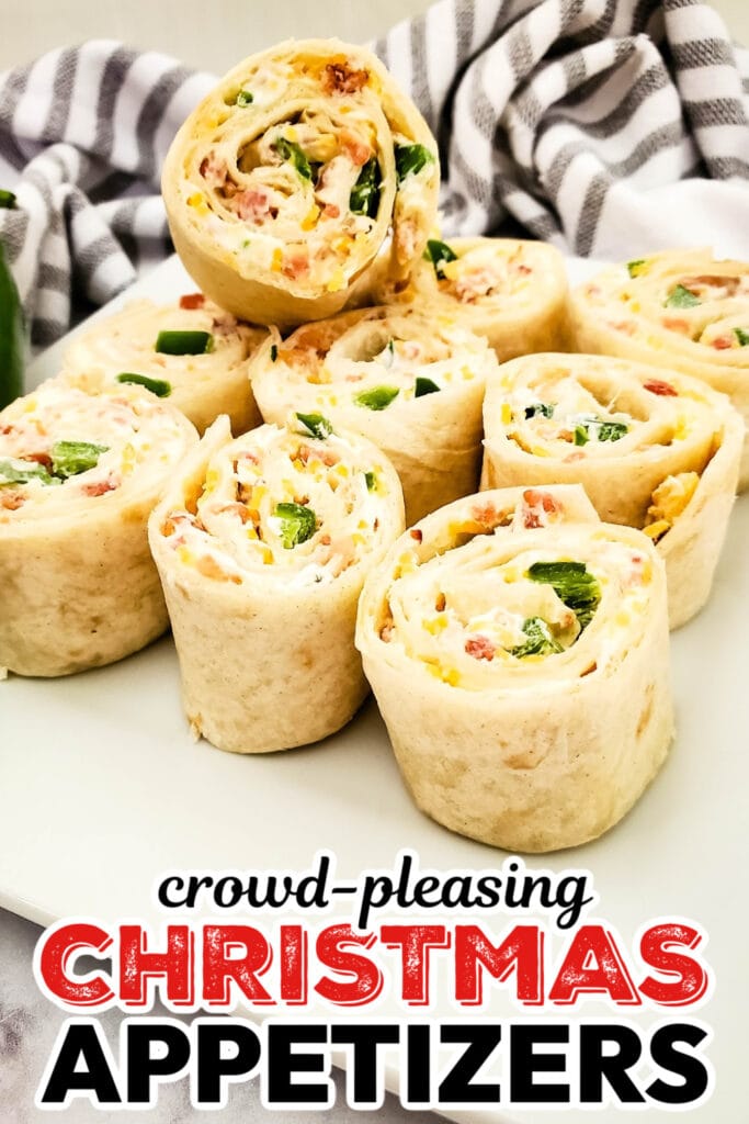 Christmas Appetizers-Jalapeno Popper Pinwheels