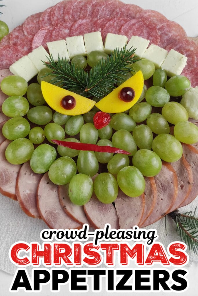 Christmas Appetizers-Mr. Grinch Charcuterie Board