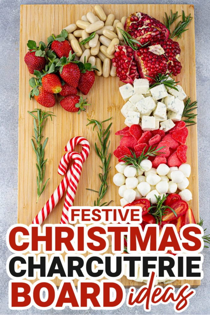 Christmas Charcuterie Board-Christmas Cane Charcuterie Board