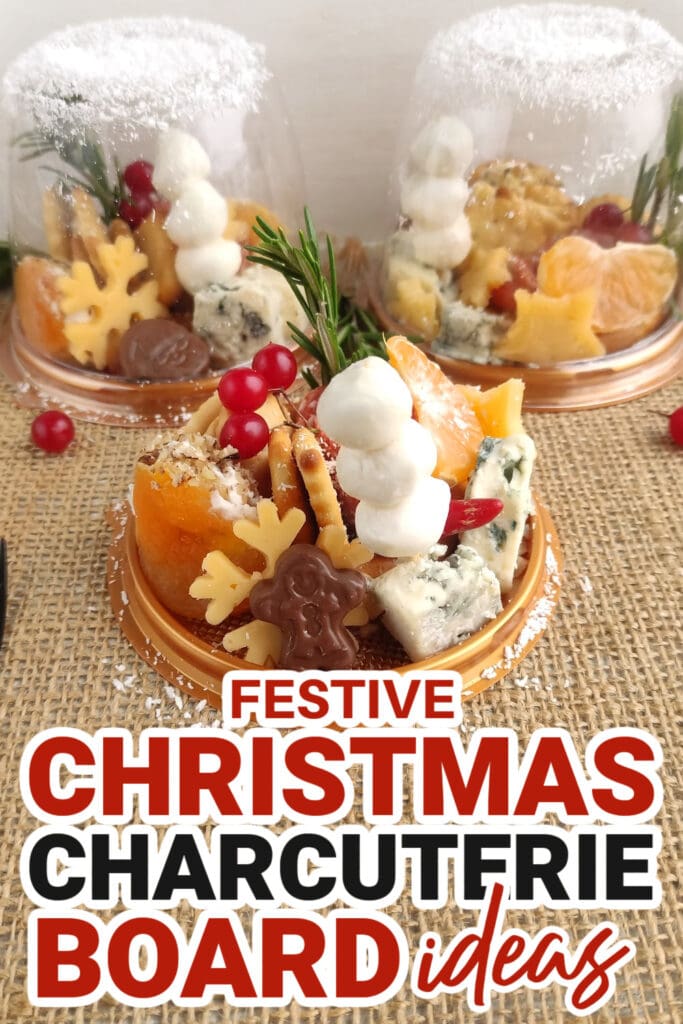 Christmas Charcuterie Board-Christmas Charcuterie Snowglobes