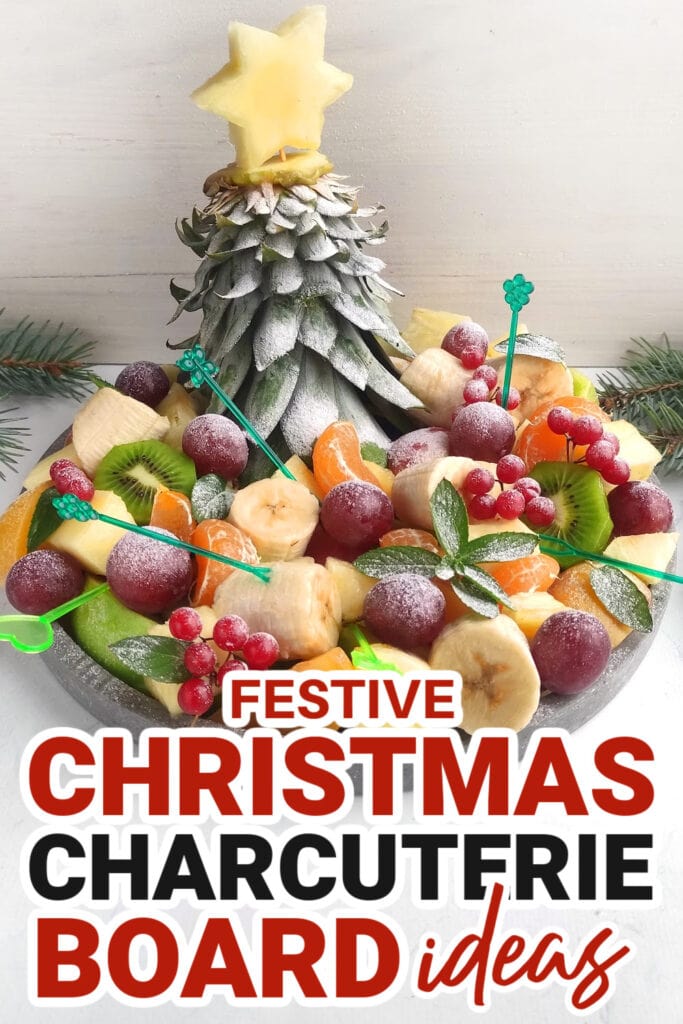 Christmas Charcuterie Board-Christmas Pineapple Tree Fruit Tray