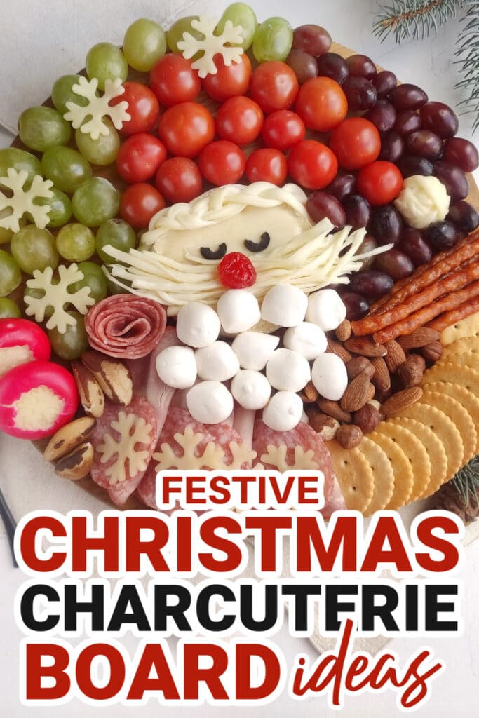 Christmas Charcuterie Board-Santa Charcuterie Board