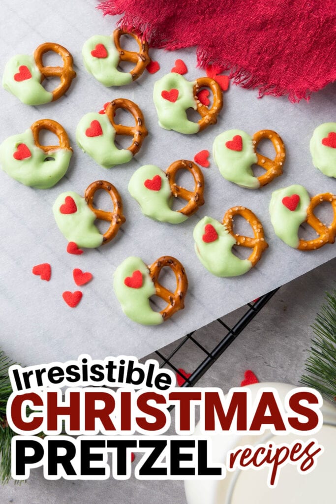 Christmas Pretzels- Grinch-Themed Christmas Pretzels