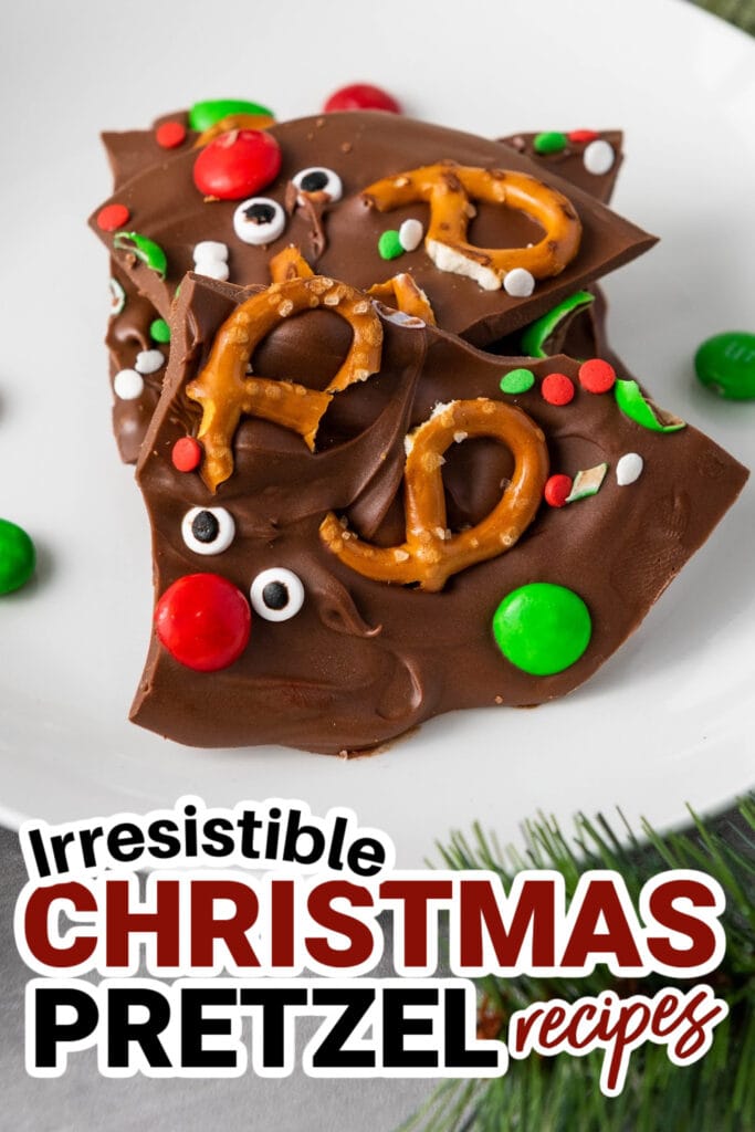Christmas Pretzels- Reindeer Bark