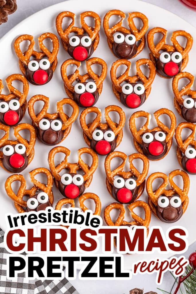 Christmas Pretzels- Reindeer Rolo Pretzels