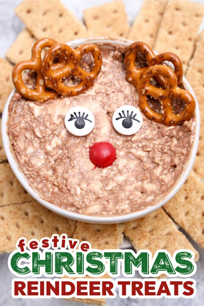 Christmas Reindeer Treats-Reindeer Nutella Dip