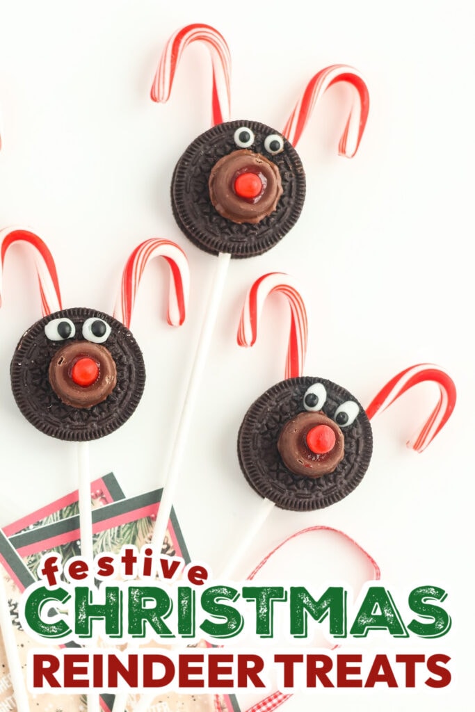 Christmas Reindeer Treats- Reindeer Oreo Pops