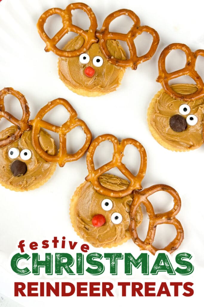 Christmas Reindeer Treats-Ritz Cracker Reindeer