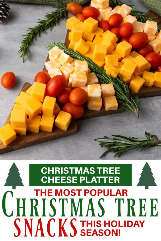 Christmas Tree Snacks - Christmas Tree Cheese Platter copy