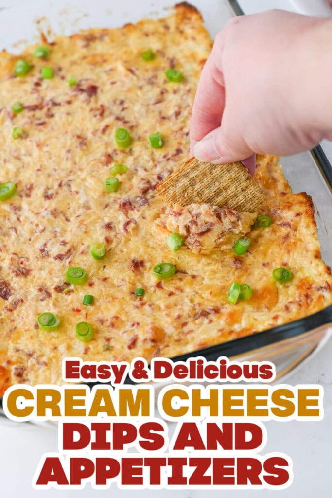 Cream Cheese Dips and Appetizers-Baked Cheesy Reuben Dip