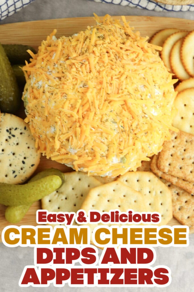 Cream Cheese Dips and Appetizers-Cheddar Pickle Cheese Ball