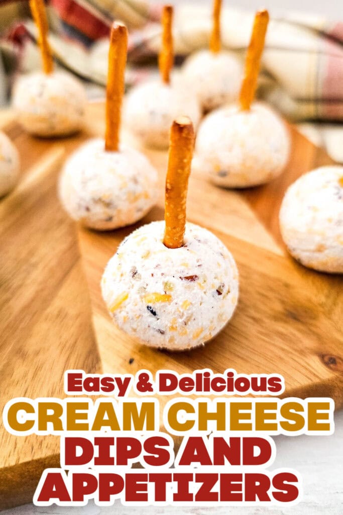 Cream Cheese Dips and Appetizers- Cheeseball Bites