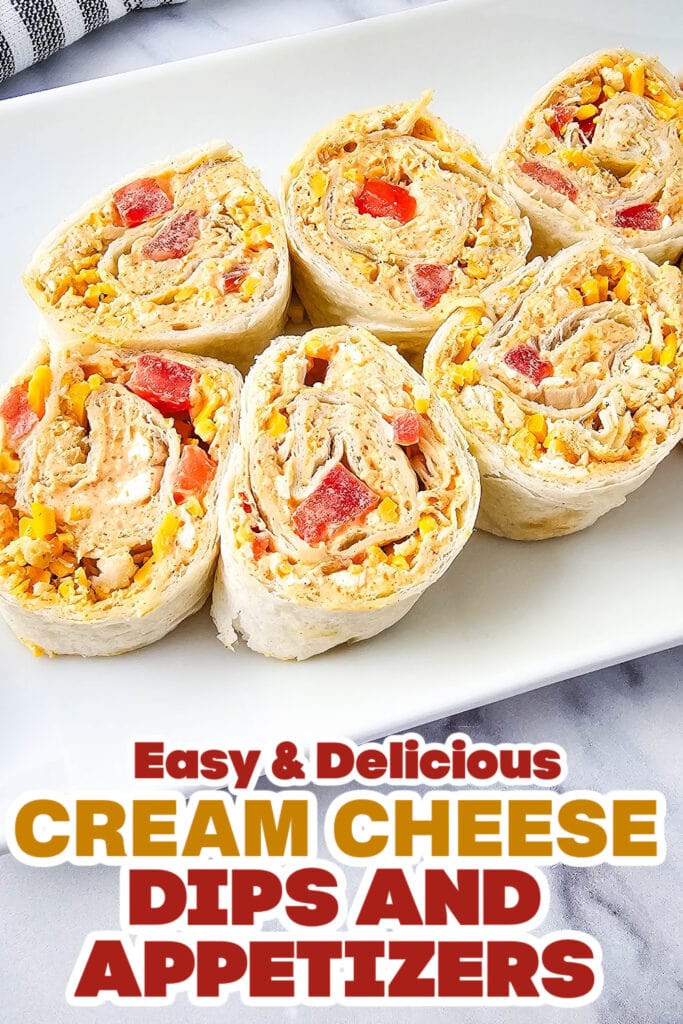 Cream Cheese Dips and Appetizers-Chicken Taco Pinwheels