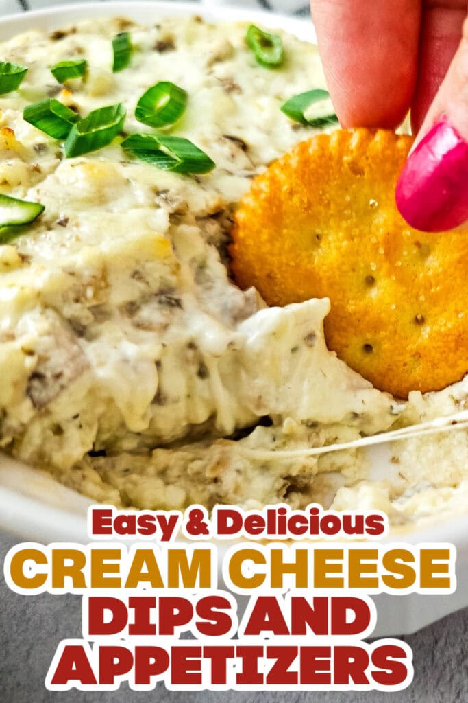 Cream Cheese Dips and Appetizers- Creamy Baked Mushroom Dip